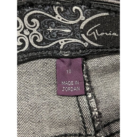 Gloria Vanderbilt Womens Perfect Fit Bootcut Jeans 10 Short Black Rinse NWT New - Picture 8 of 11